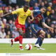 Sierra Leone and Watford’s Al Bangura (L) was a victim of human trafficking as a teenager